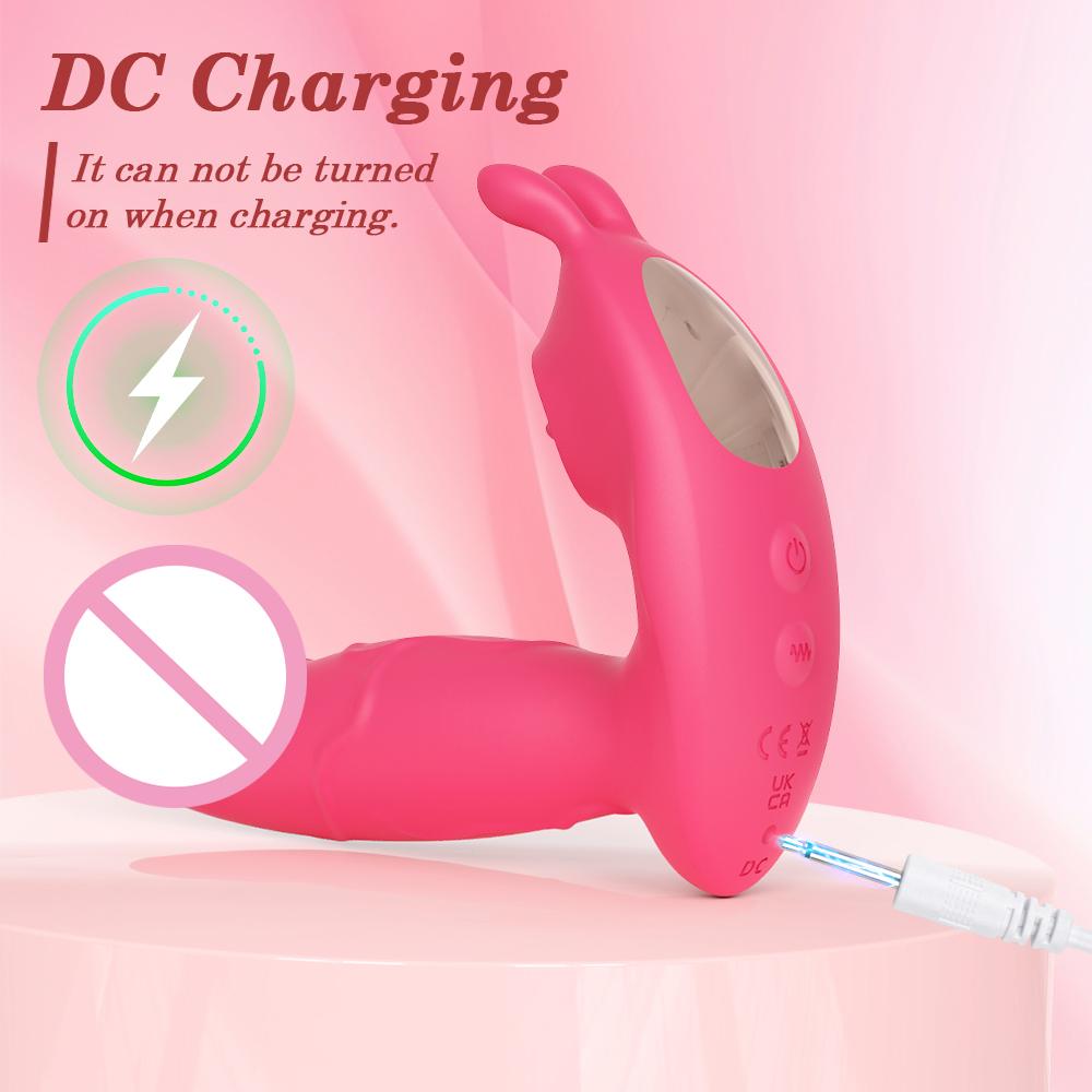 APP Rabbit Vibrator for Women Clit Clitoris Stimulator Wearable G Spot Dildo Female Licking Finger Wiggling Adult Sex Toy