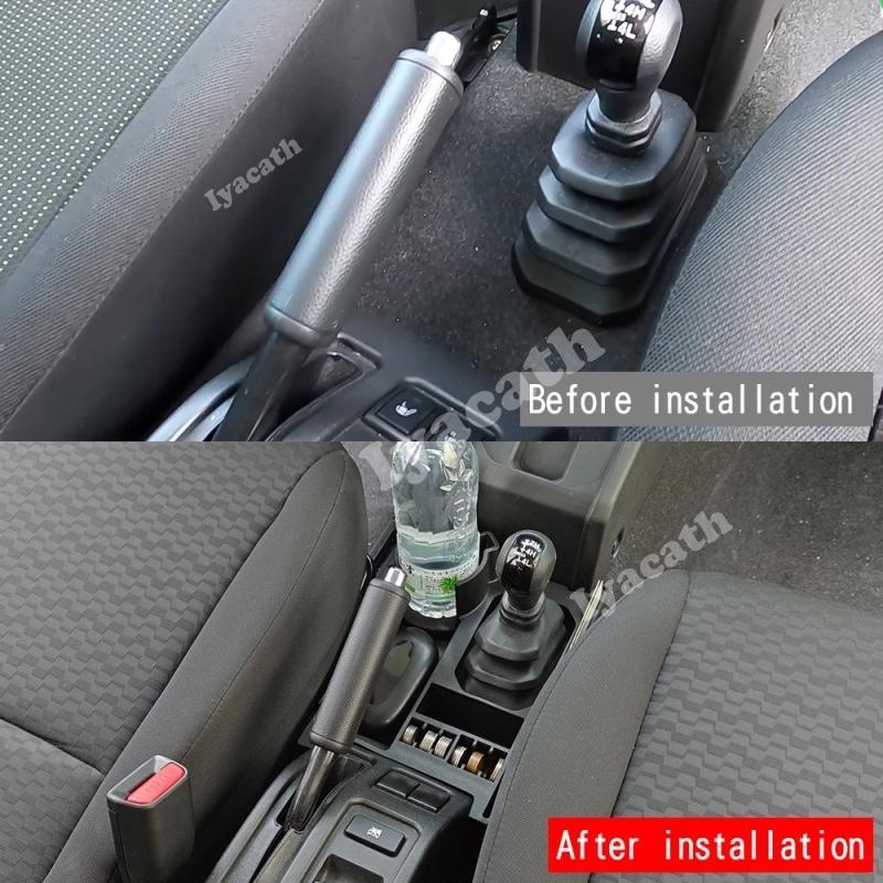 RHD FOR SUZUKI Jimny Nomade 2025 2026 ABS AT Center Control Gearbox Storage Box Water Cup Holder Cover Interior Accessories