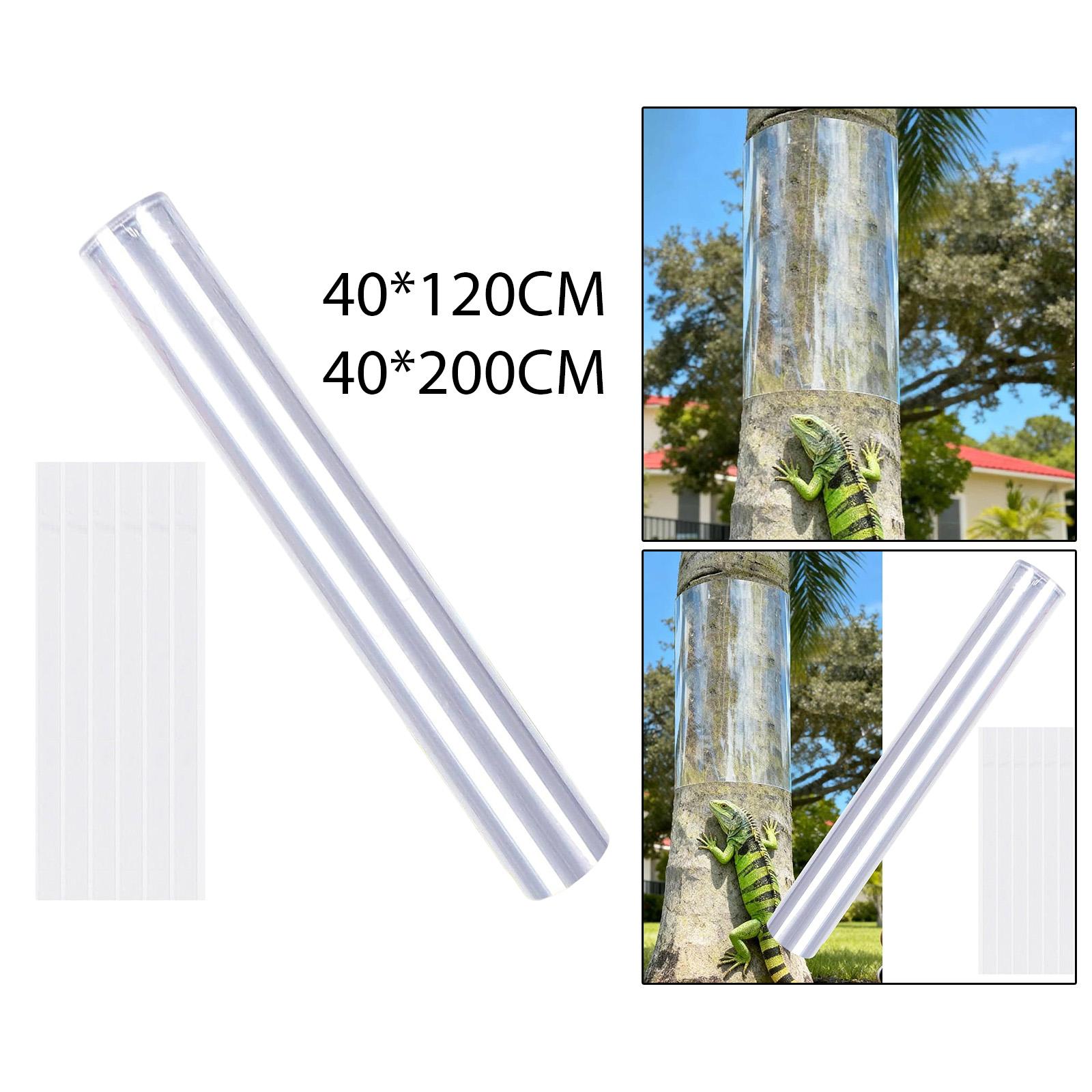 

PVC Tree Trunk Protector Guard with Self Adhesion Strips Wrap Plant Cover for Patio Mowers Garden Fruit Trees Landscaping 40cmx121cm