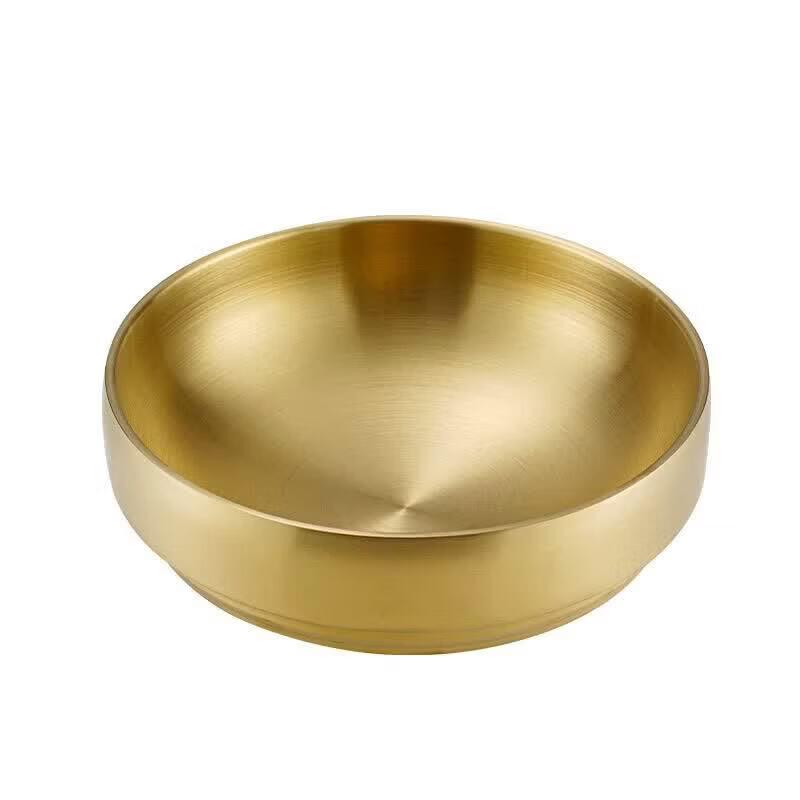 Golden Korean Stainless Steel Noodle Bowl