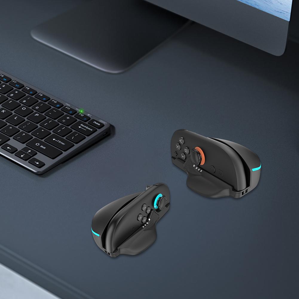 2 ks herní ovladač myš Stabilní ovládání pro střílečky Sada úchopů rukojeti Stolní držák režimu myši pro Switch 2 ovladač