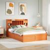 VidaXL Bed Frames Without Mattress Wax Brown 160x200cm Solid Pine Wood, Bed, Solid Wood Bed Frame, Bedroom Furniture 3323490