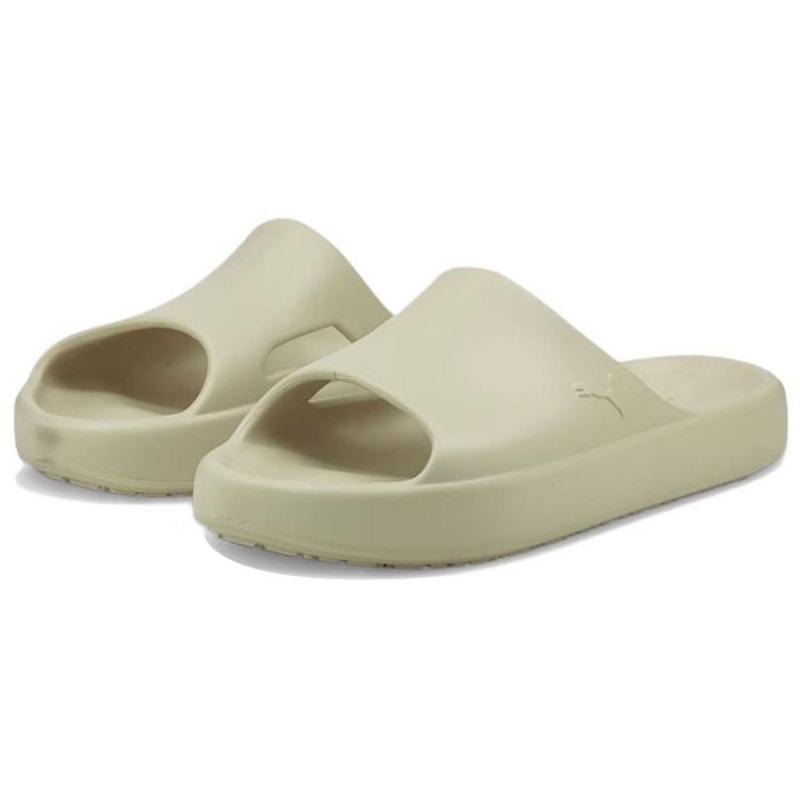 Puma Shibui Cat Unisex Rubber Sole Slides Khaki 385296-03