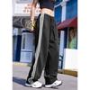 Spring and Autumn New Women's Loose Wide Leg Casual American Retro Sports Pants