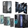 Custom Frosted Clear Magnetic 360 Protective Flip Phone Back Cover for Samsung Galaxy Z Fold7 5G 6 8 Wide with Magnet Charge