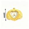 Stainless Steel Mini Finger Watch Heart Shaped Quartz Movement Watch  Fashion Accessories