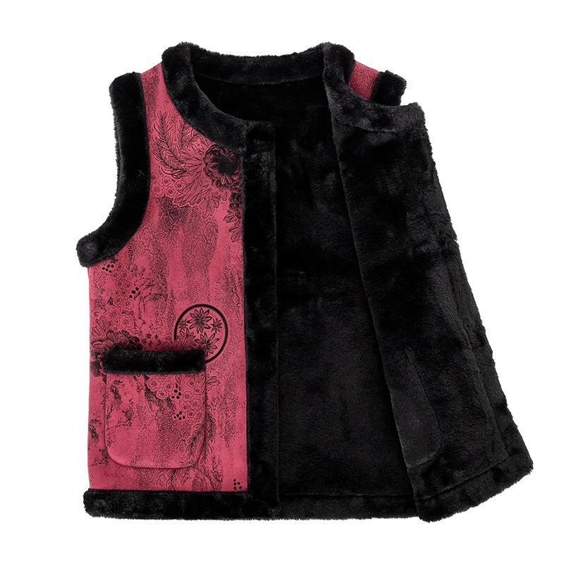 Vest New Winter Warm Wife Vest Old Cardigan Vest