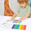 Rainbow Stick Puzzle Game - Wooden DIY Thinking Challenge, Montessori Hands-On Table Toy for Kids