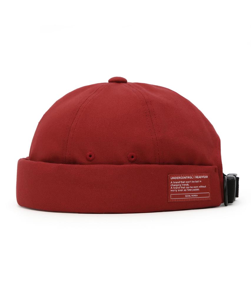 Eondeokeonteulol Cotton Brimless Cap Mold Cap / Twill Cotton / Og Red