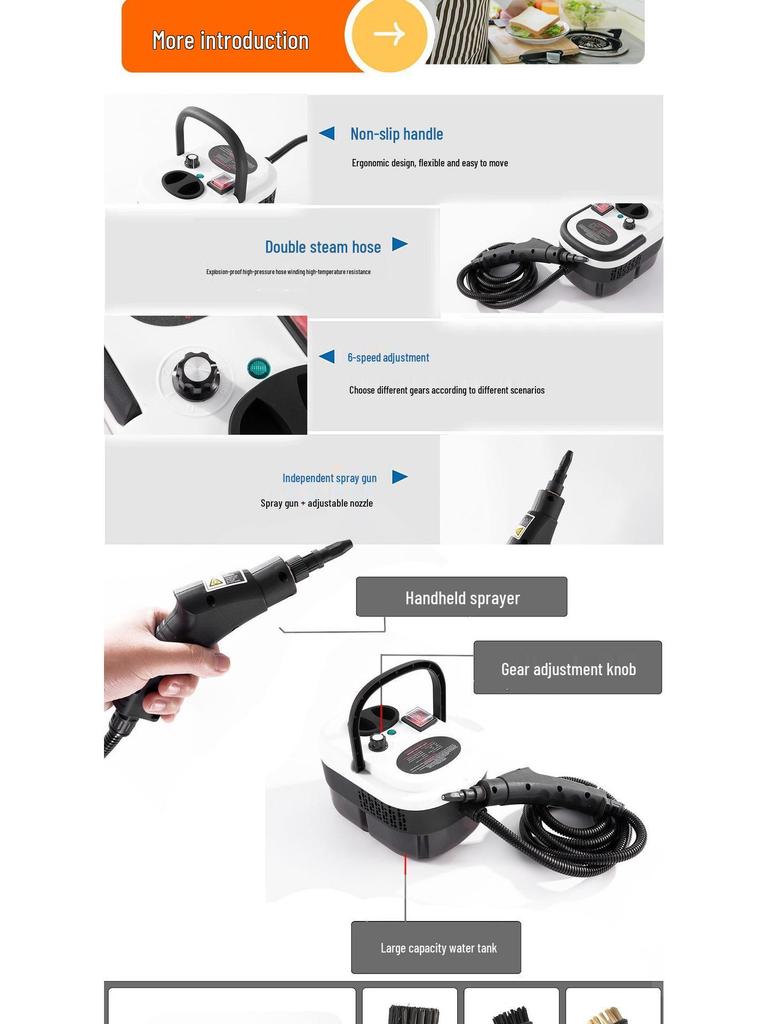 Steam Cleaner for Home: Multi-functional Cleaning for A/C, Range Hood & More