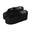 Thickened Bottom Flip Flops Women Summer Slippers Platform Beach Shoes Sandals Solid Color Streetwear Ladies Trendy Slippers