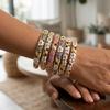 Emaille Vintage Cloisonné Armreif Bunt Damen Armband Handarbeit Blumenarmreif Mädchen