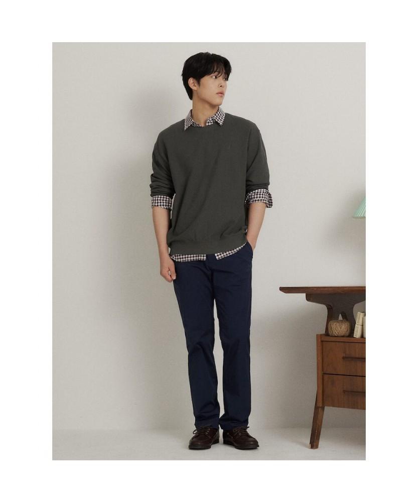 Binpolmen [Essential] Summer Standard Fit Chino Pants Navy