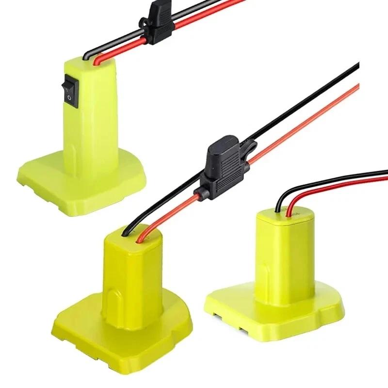 Battery Adapter for Ryobi ONE+ 18V Nimh/Nicd/Li-ion Battery DIY Power Wheels Adapter Tool Connector for RYOBI With 12AWG Wires