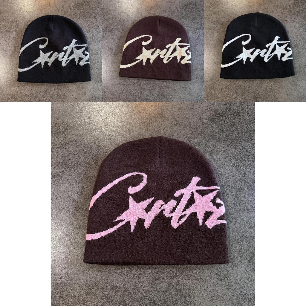 Hip Hop Style Star Pattern Beanie Knitted Cap With Acrylic Fabric And No Brim Design For Fall And Winter Wear