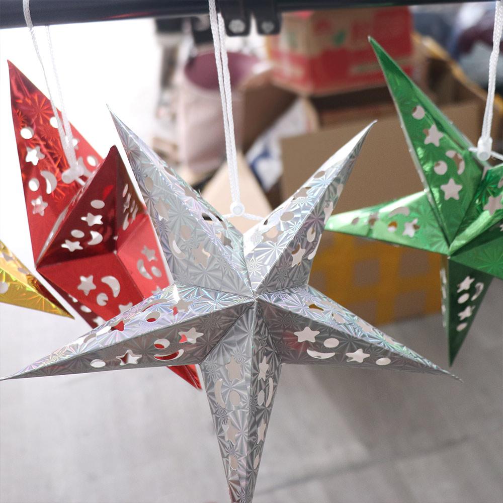 Out Pendant Paper Lantern Wedding Party Lamp Covers Hanging Lights Decoration Christmas Decoration Stars Lampshade Ornaments