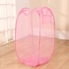 Mesh breathable laundry basket, foldable large size 40 * 40 * 70 miscellaneous laundry basket, simple and large capacity miscell