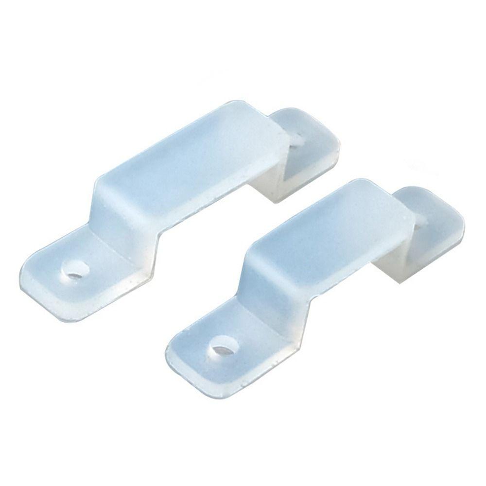 100pcs No Shading LED Strip Fix Clips Silicone LED Strip Mounting Brackets  LED Light Installation