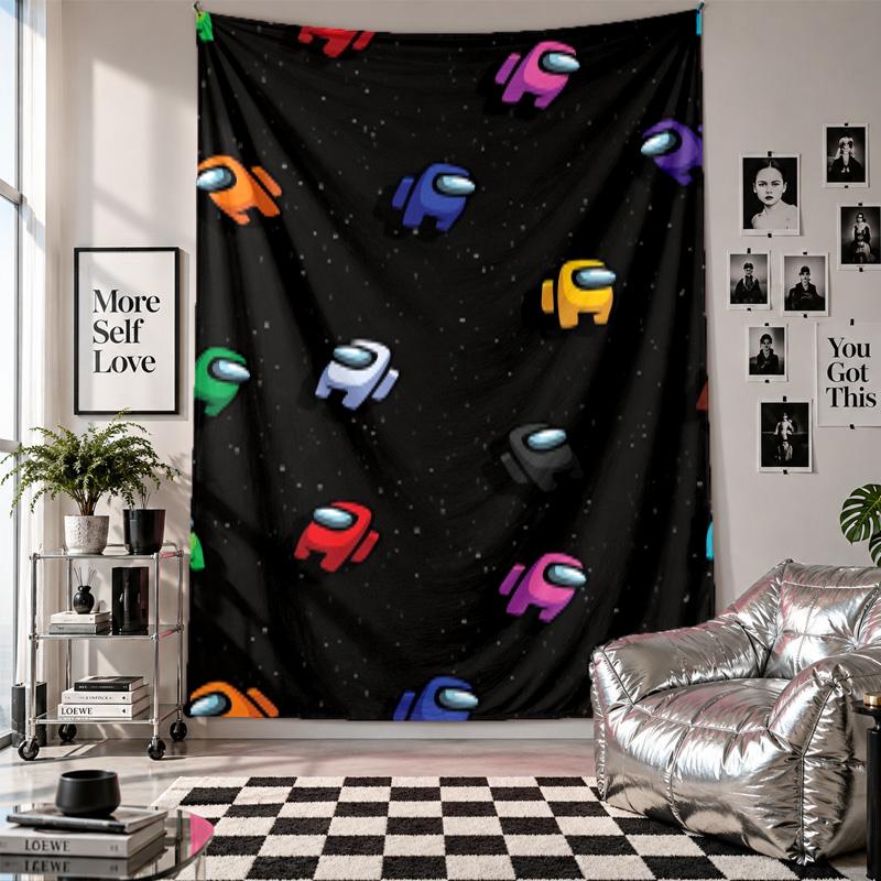 Wall TapestryAmong Us Art Hanging Cloth Decorative Background Cover for Room Decoration