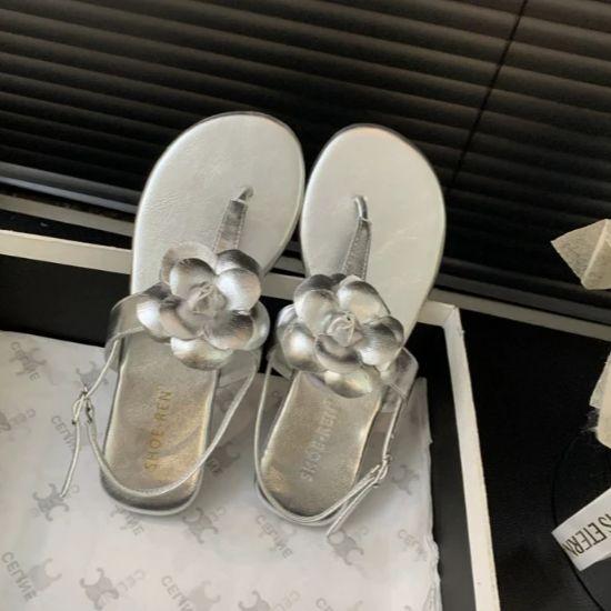 Fashion Flip Flops Sandals Women Summer Ladies Shoes Flower Flip Flops Flat Beach Sandals Designer Sandals