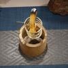 Metall Palo Santo Halter Brenner Salbei Halter mit Bambus Aschefänger Schale Räucherstäbchenhalter für Meditation Yoga Spa