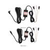 3-Wire 12V~24V To 5V3A USB Power Cord Three Line Car Driving Recorders Voltages Stepdown Line for Car Truck Ship