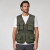 With 16 Pockets Fishing Vest Lightweight Outdoor Vest Durable Travel Vest  Safari
