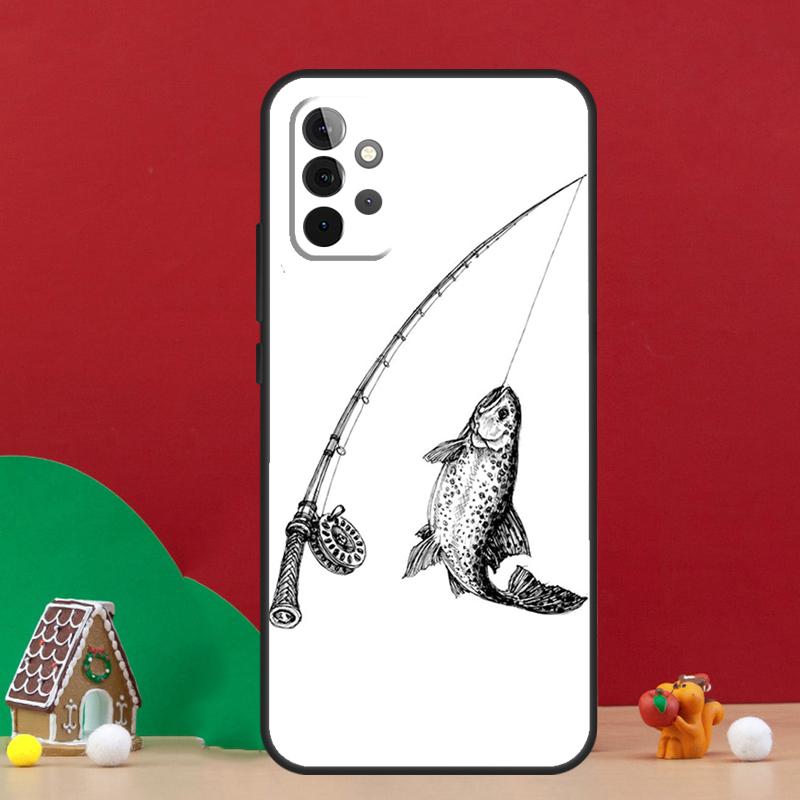 Karpfenfisch Angelrutenkoffer Für Samsung Galaxy A56 A33 A13 A36 A23 A52 A32 A12 A54 A34 A14 A16 A53 A15 A35 A55 A17