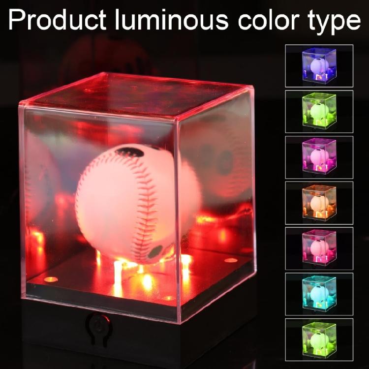 Sports Memorabilia Showcases Box Illuminated Sports Display Box With Multicolor LED Light for Home Decoration