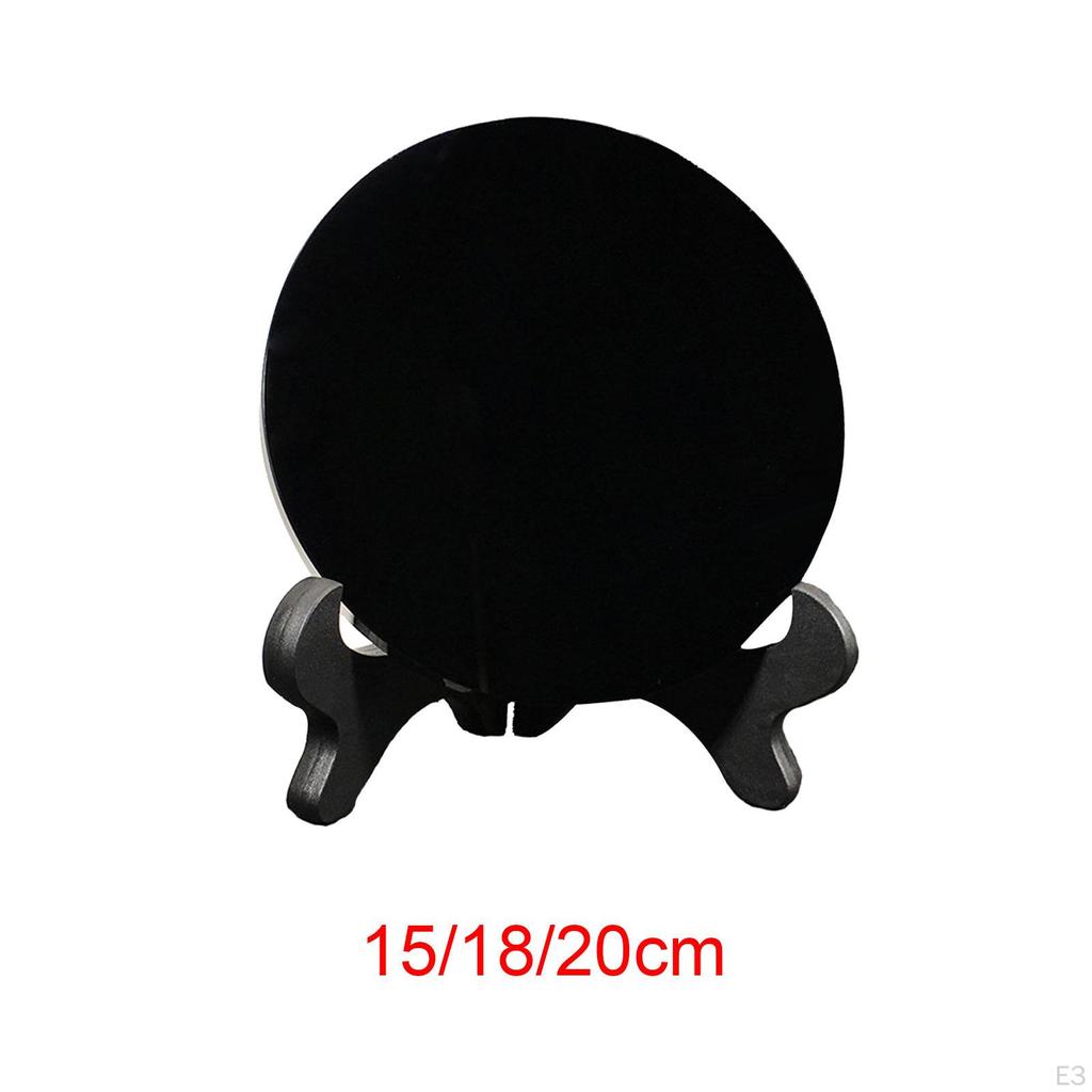 Black Obsidian Disc Feng Shui Disk Home Decoration Yoga Round Mirror Circle Mini