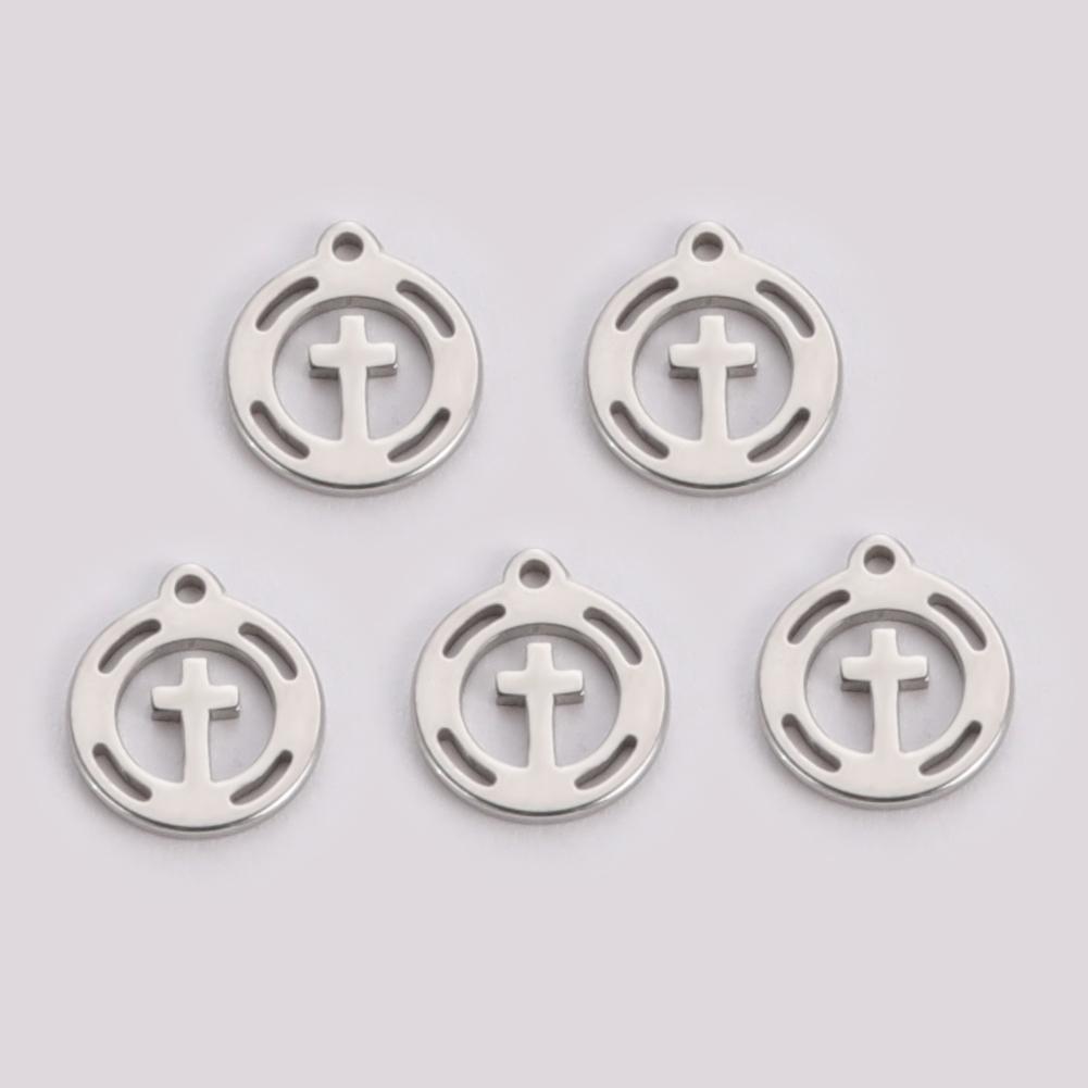 

Teamer 5pcs Star of David Triskele Cross Charms for Necklace Bracelet Making Stainless Steel Pendant DIY Jewelry Findings Wicca