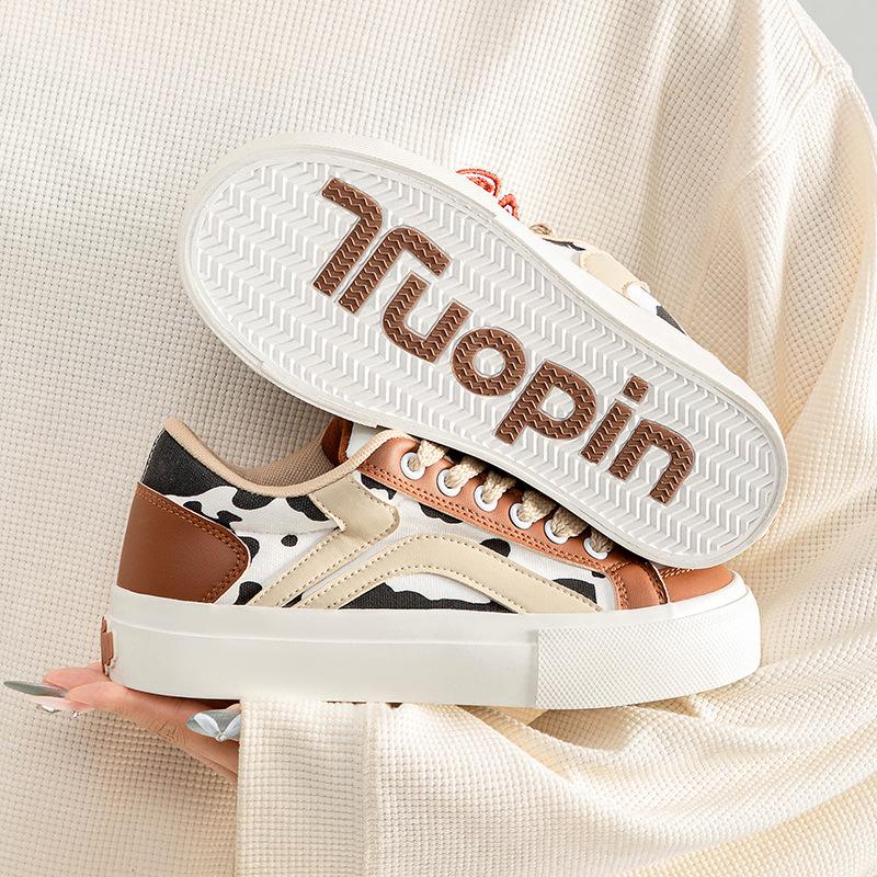 Thick baseplate shoes women's autumn and winter new niche original shoes versatile cow coffee cute bread shoes