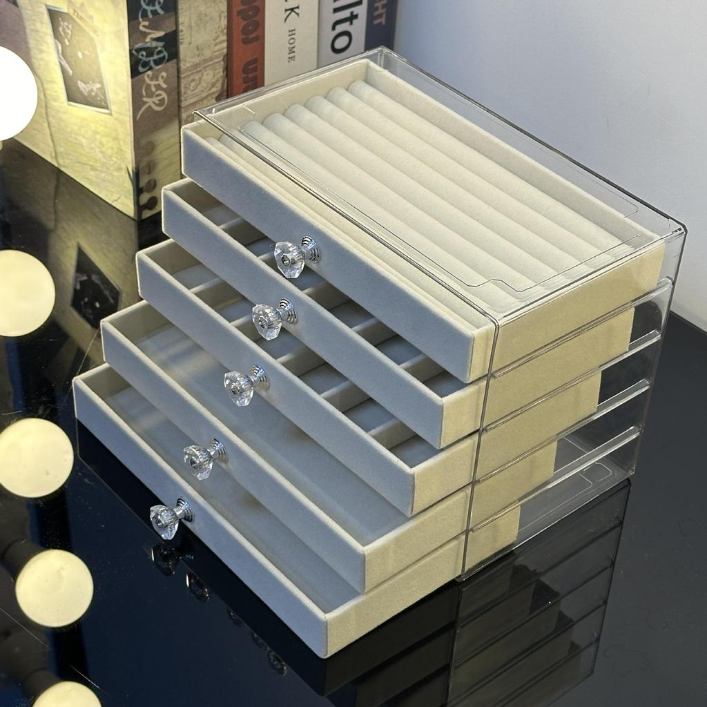 Elegant Multi-Layer Jewelry Storage Box for Necklaces & Earrings, Large Capacity Gift Box