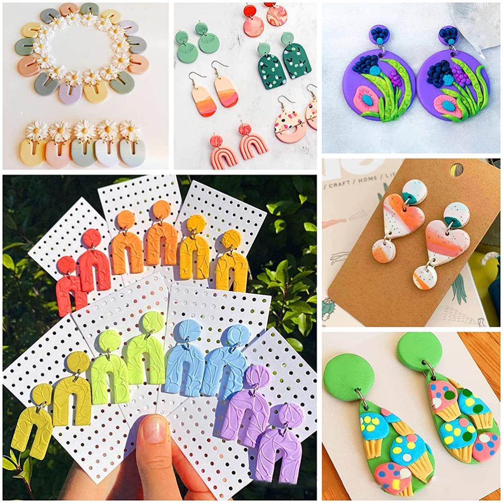 142pcs Plastic Clay Earring Cutters Different Shape Clay Tools Set  Jewelry Making