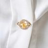Clothing Decorative Pin Rhinestone Planet Star Brooch Pin, Hollow Badge Women Jewelry, Accessory for Suits Coats Scarves Shawls Bags Cardigans Jewelry