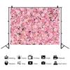Pink Rose Flower Wall Backdrops Wedding Birthday Floral Theme Party Background