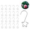 Christmas Wreath Star Hooks for Christmas Tree Hanging Pendant Ornament Metal Star Decorations Hook Xmas Home Decor