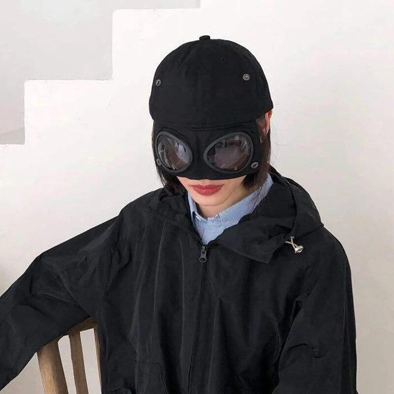 New Aviator Hat Summer Personality Glasses Baseball Cap Women Men Sunglasses Cap Boys Girls Outdoor Mountaineering Fishing Caps