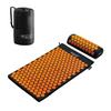 4FIZJO Acupressure Mat 68x42 with Pillow Black and Orange