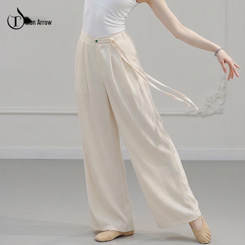 TIEJIAN Women s Loose Wide-Leg Dance Pants M