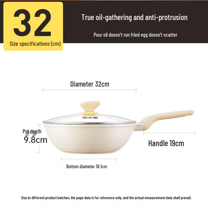 

COOKER KING Non-Stick Flat-Bottom Wok