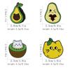 Creative Fruit Cats Collection Brooches Pretty Cute Kiwifruit Pear Avocado Lemon Design Kitten Pins For Pet Lovers Jewelry Gift