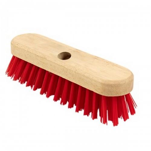 Head Only 9 Deck Scrub Red PVC Fill with Threaded Hole