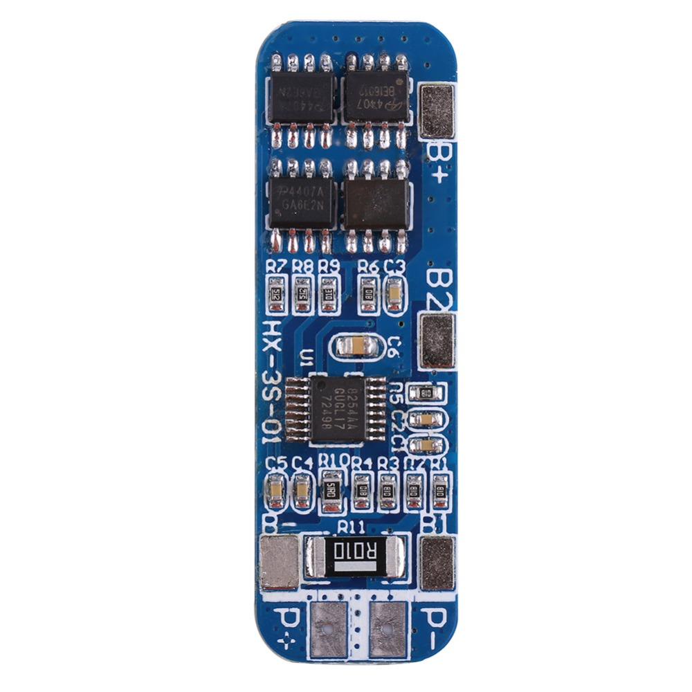 11.1V 12V 12.6V Lithium Battery Protection Board 3 Series Charging Controller  Li-ion Cell Charging
