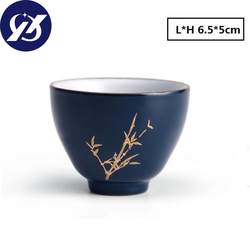 Indigo Handmade Teacup Home Personal Master Cup Hand Painted  Drinkware 60ml