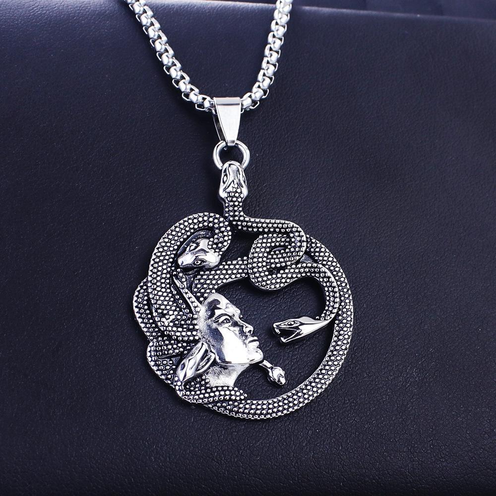Nordic Celtic Viking Soaring Eagle Stainless Steel Men's Pendant Necklace