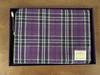 [USED] BTS X STARBUCKS Tartan Check Pouch, Large