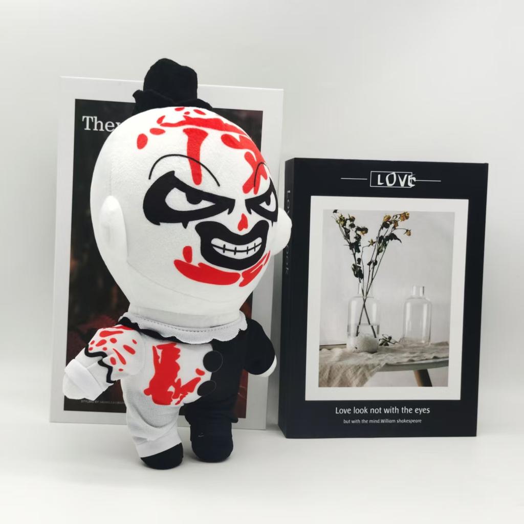 25cm TERRIFIER 3 Plush Clown Plush Toy Scary Stuffed Animal Plush Children Halloween Gifts Fans Collection Or Decorate The Room