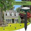 Mole Repellent, 4 Pack Ultrasonic Animal Repellent Solar Powered and Vole Chaser Humane Rodent Repellent