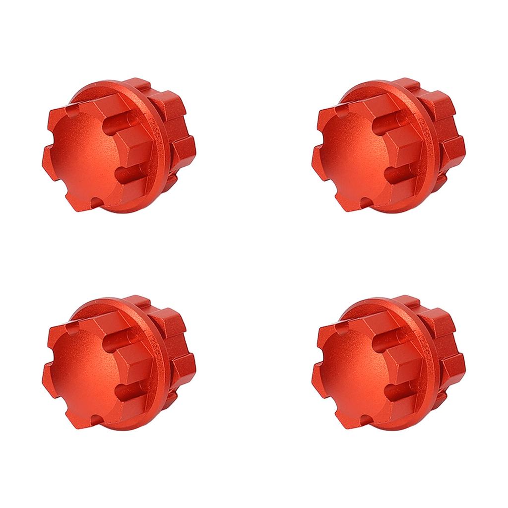 4PCS RC Wheel Hex Hub Aluminum Alloy 17mm RC Hub Nut Wheel Drive Hex Hub Adapter with Pins for